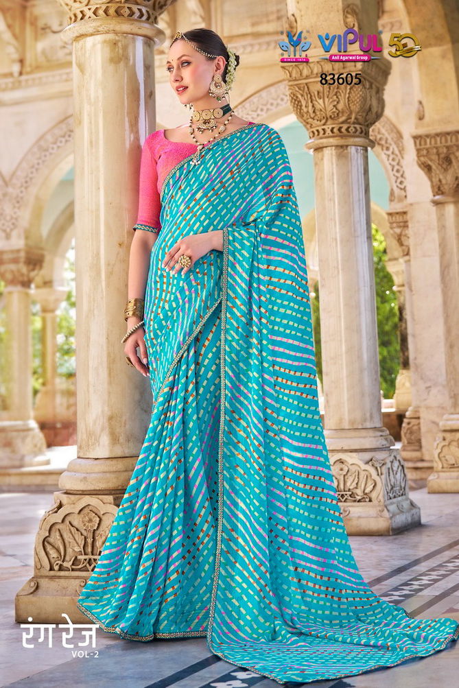 Rangrez Vol 2 Chiffon Printed Sarees Wholesale Market In Surat With Price